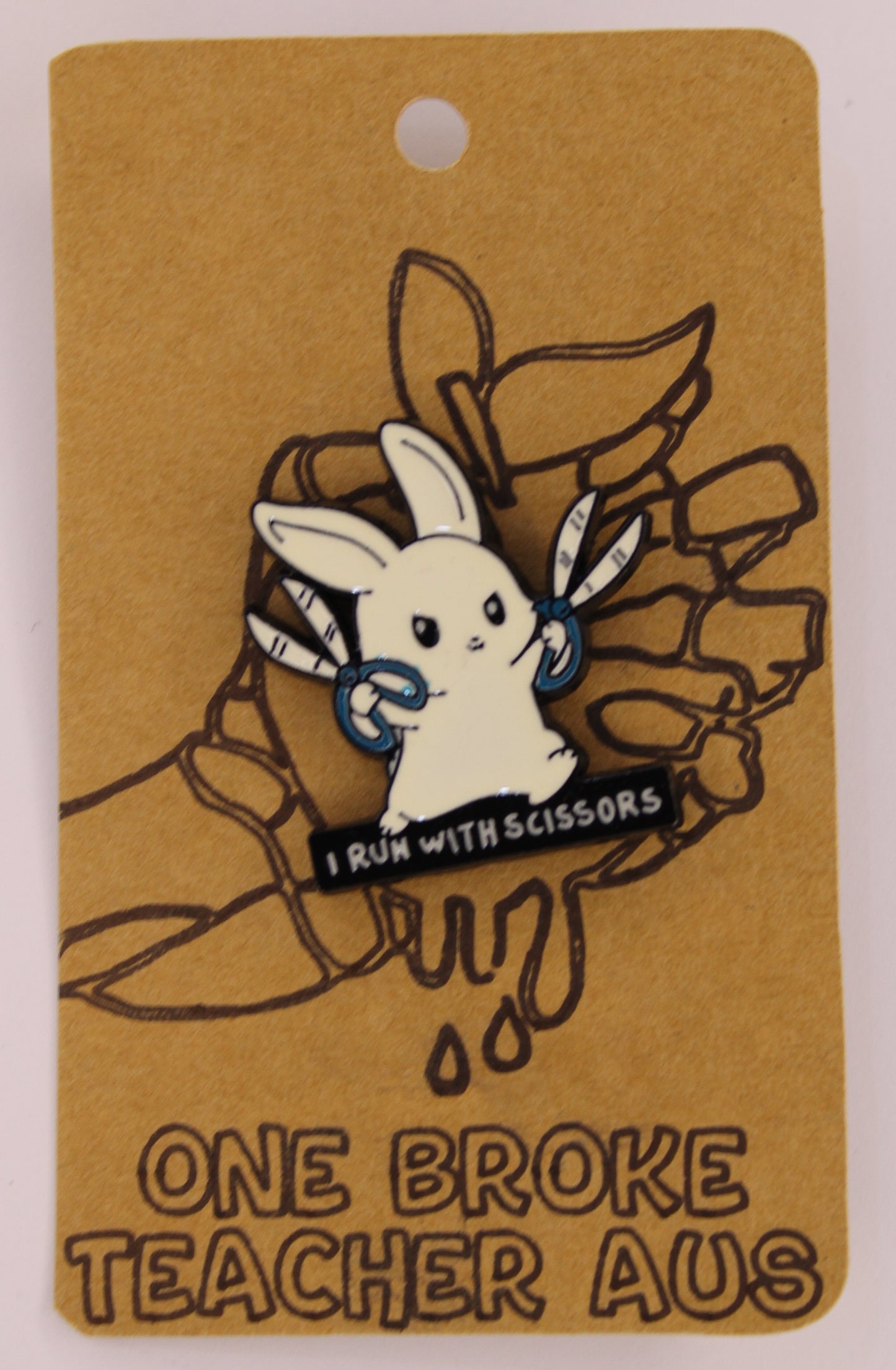 Scissor Bunny Badge