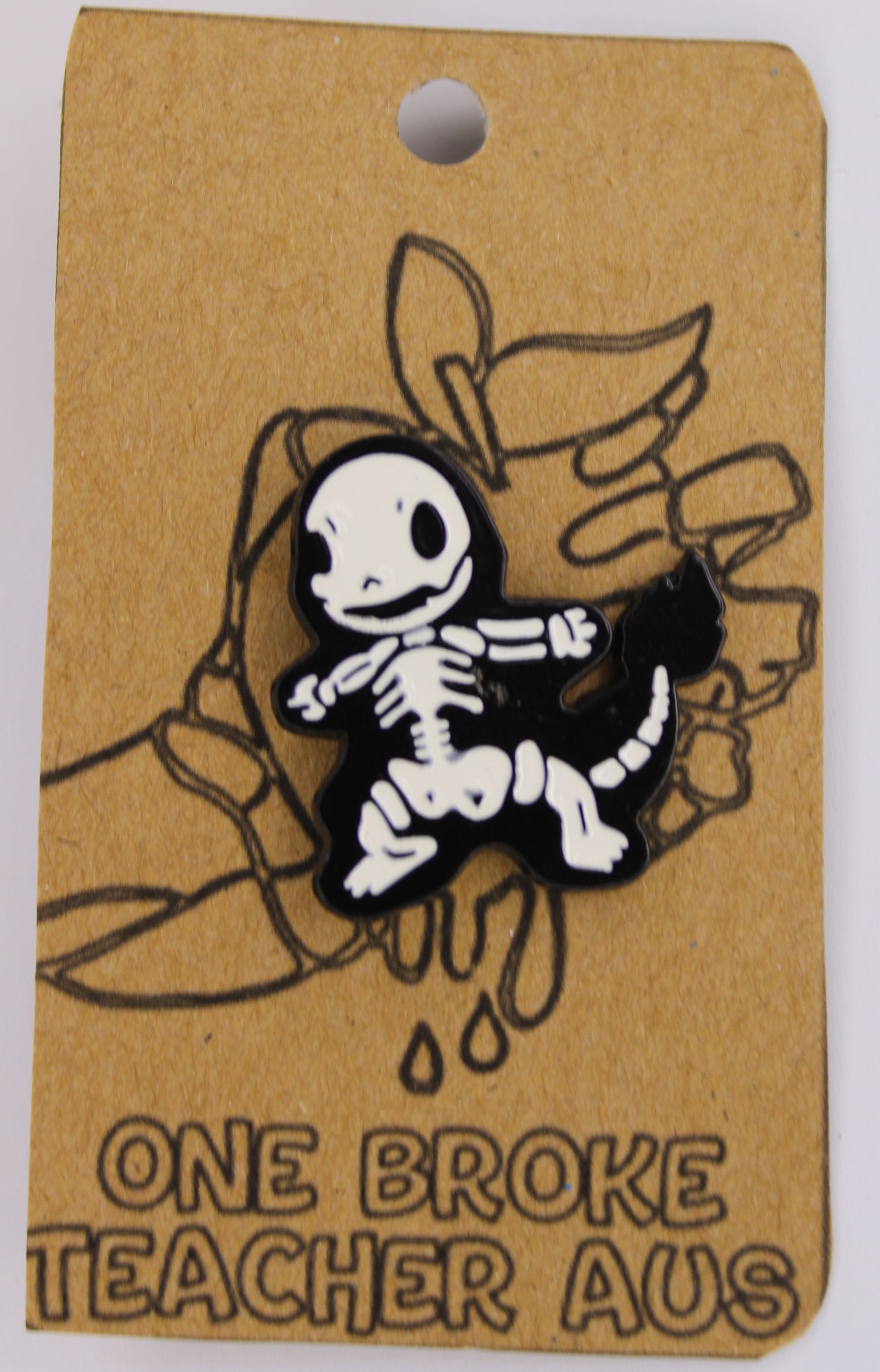 Charmander Skellington Badge