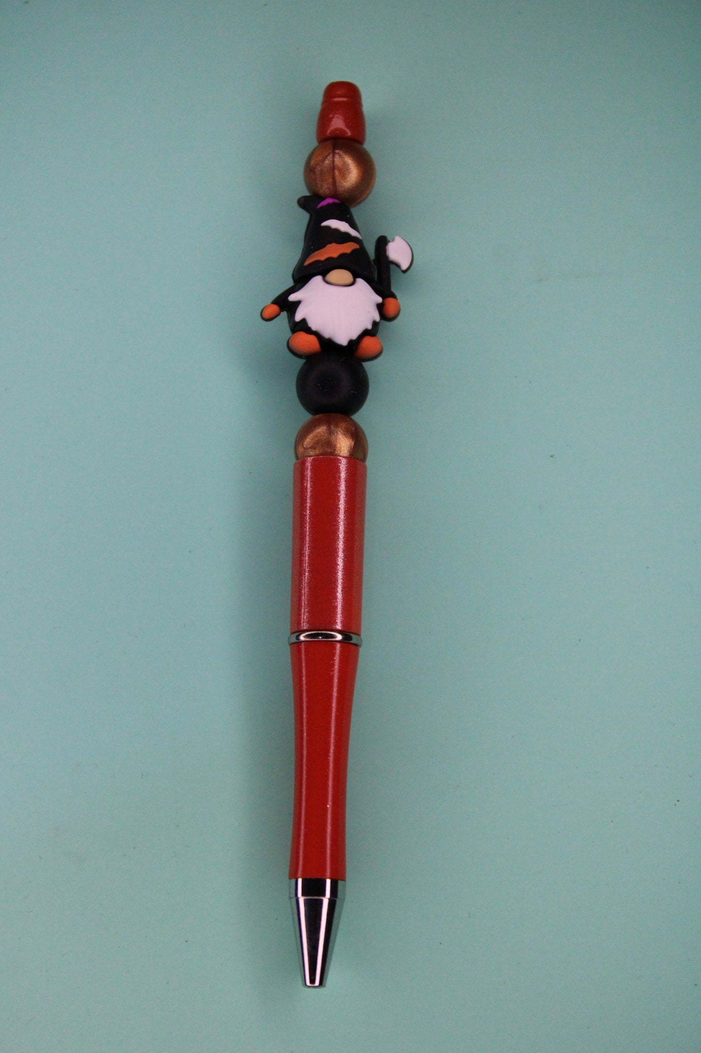 Shiny Orange Gnome Pen