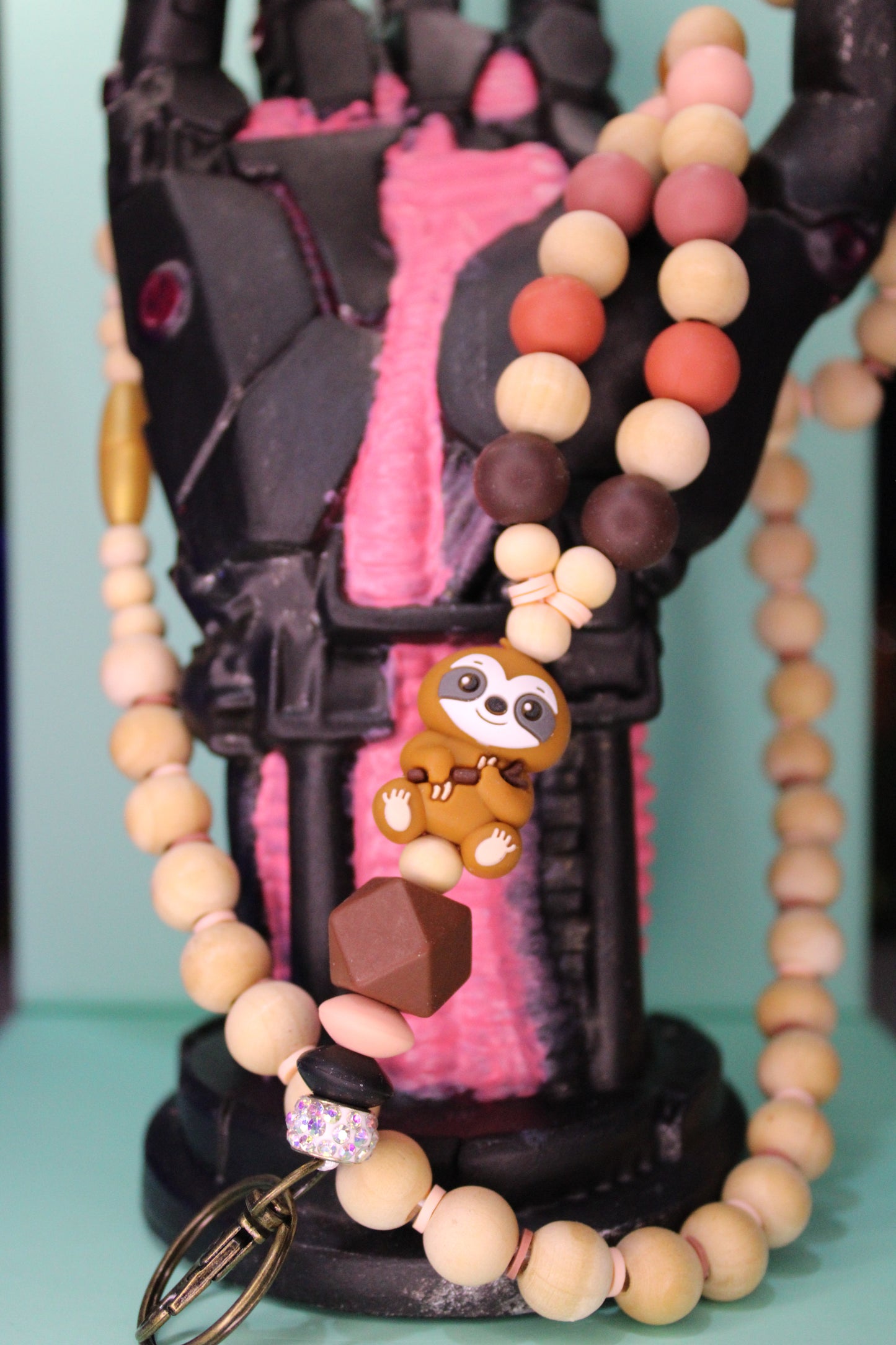 Natural Sloth Lanyard