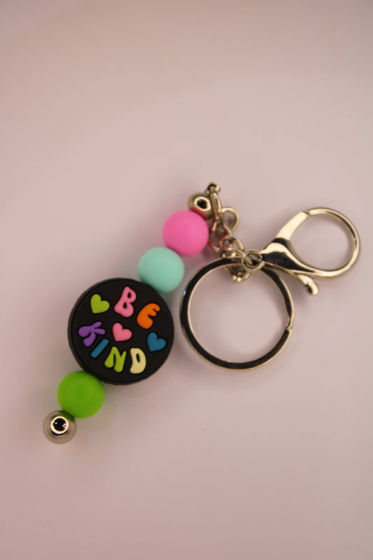 Be Kind Green Keychain
