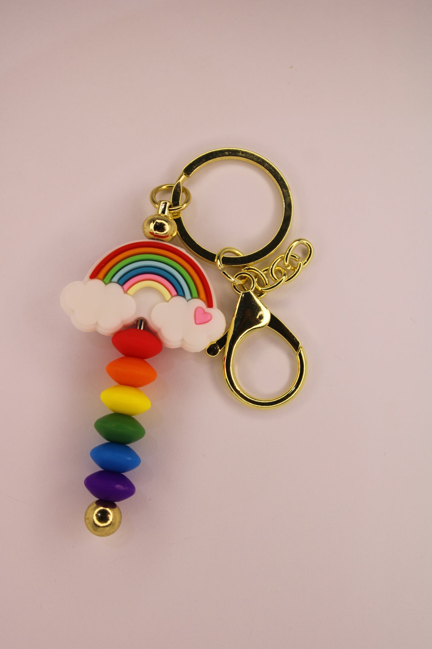 Rainbow Skittle Keychain