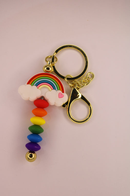Rainbow Skittle Keychain