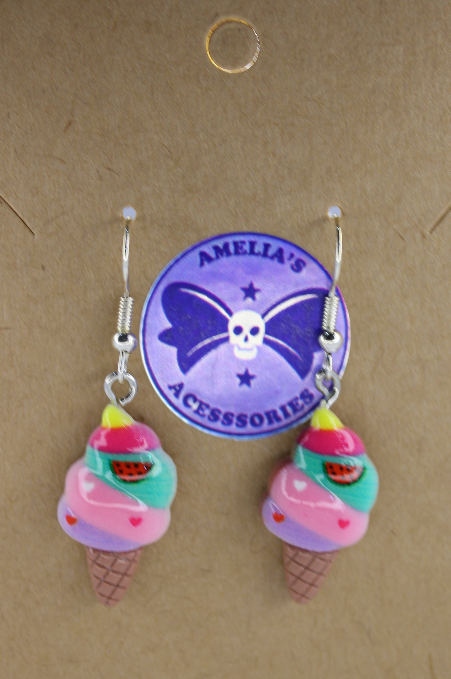 Rainbow Ice-Cream Earrings
