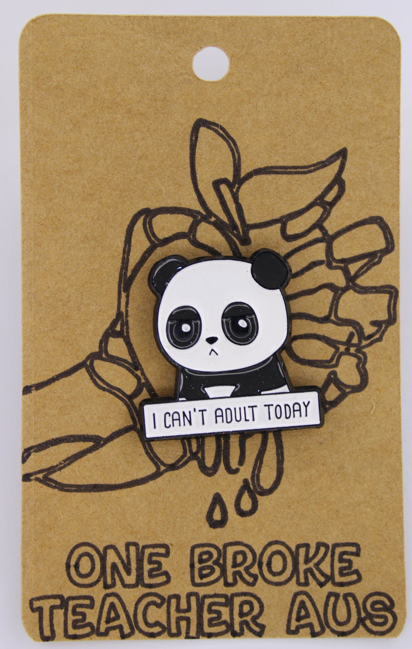 Can't Adult Panda Badge