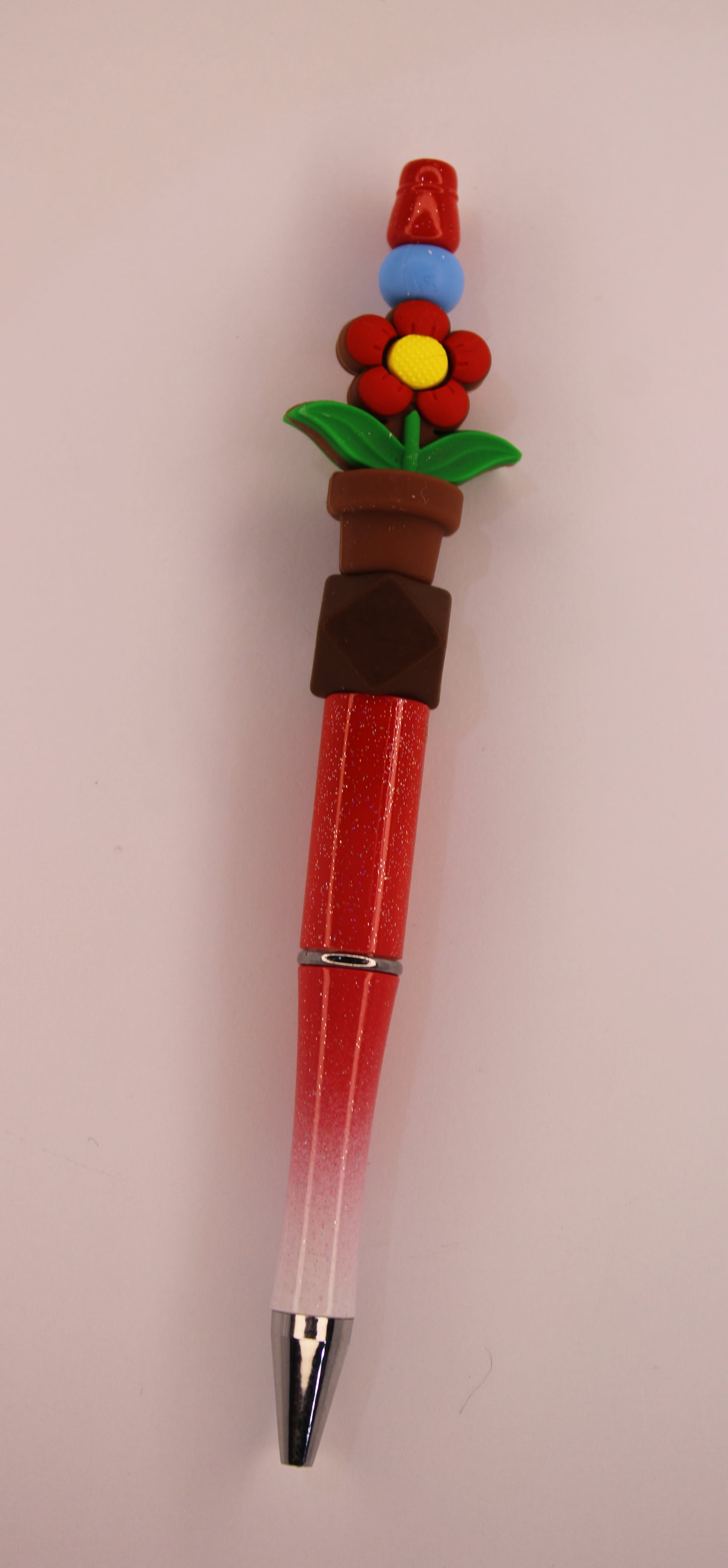 Red Pot Plant Pen