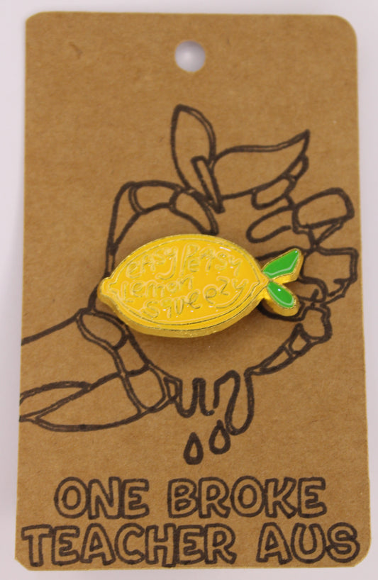 Easy Peasey Lemon Badge