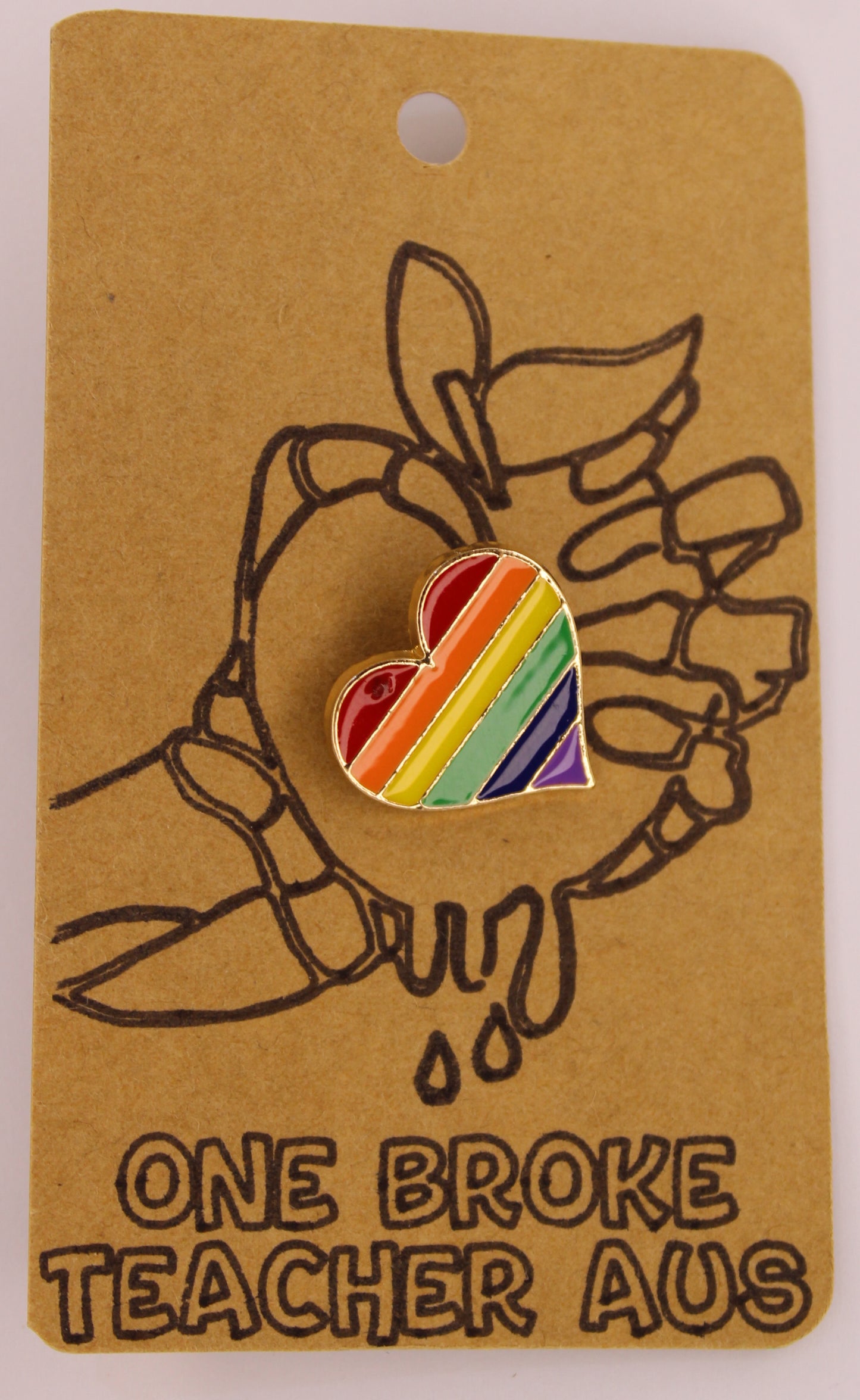 Rainbow Heart Badge