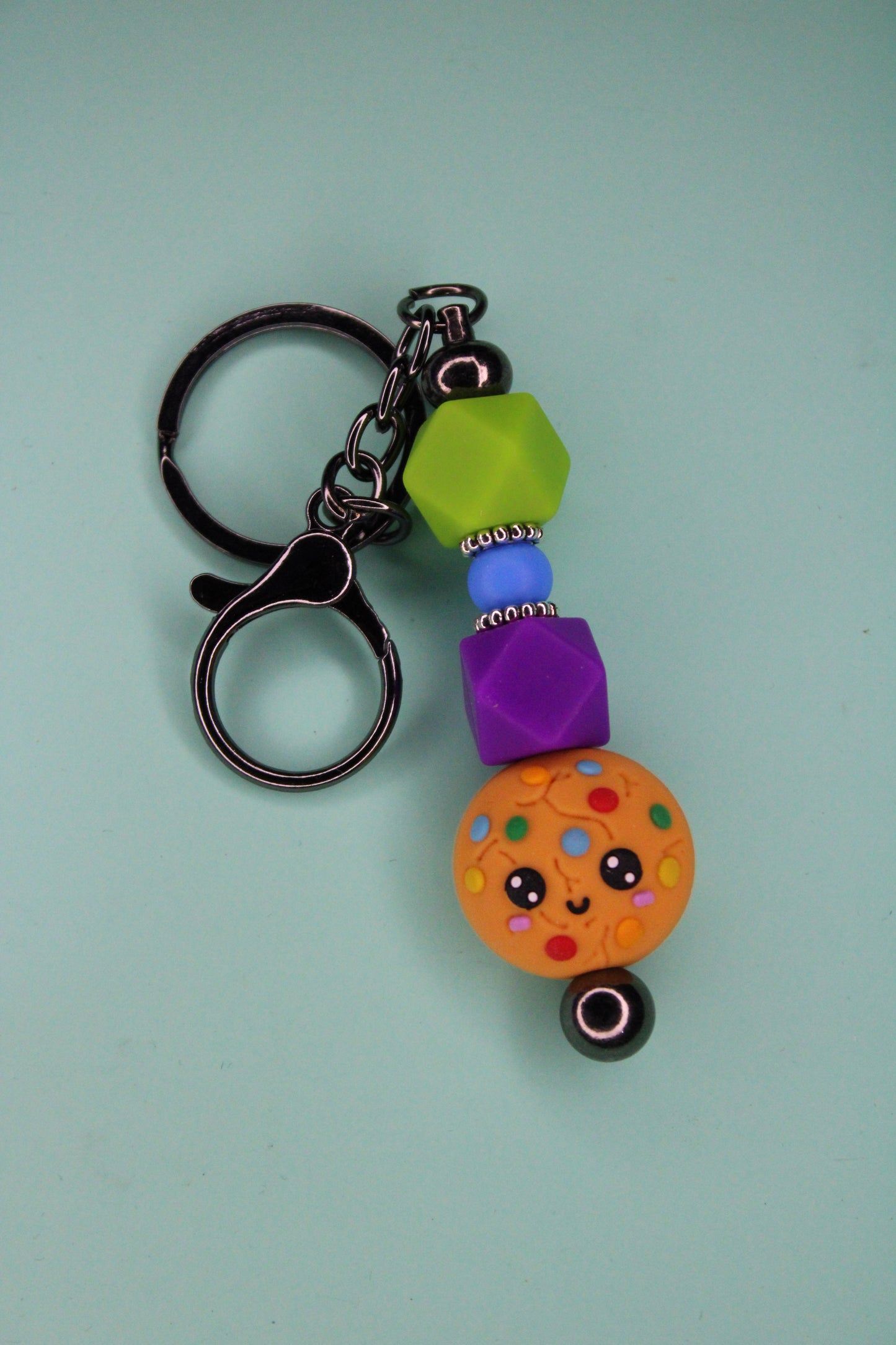 Green Cookie Keychain