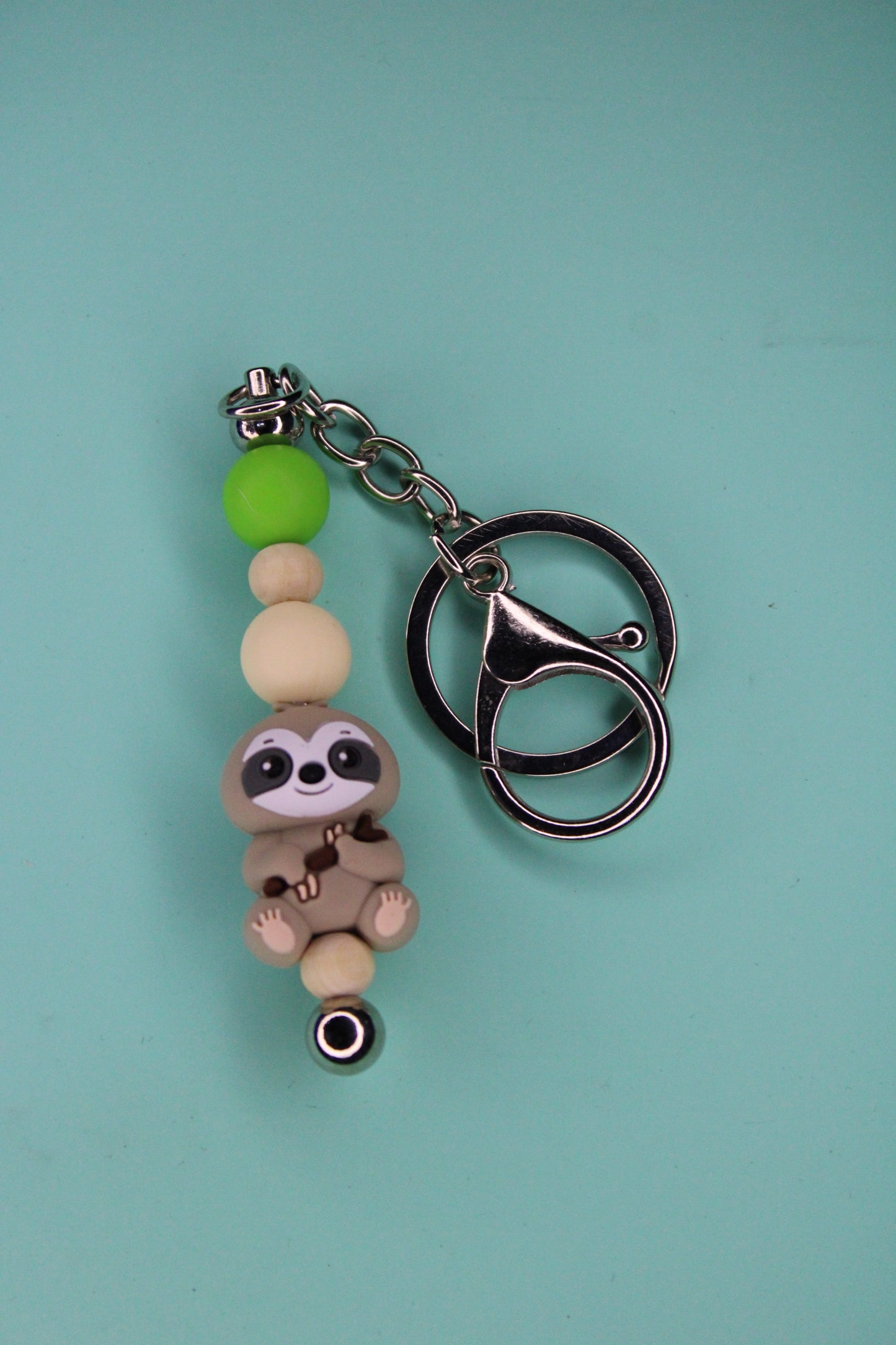 Green Sloth Keychain