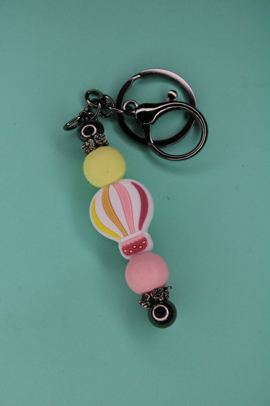 Yellow Air Balloon Keychain