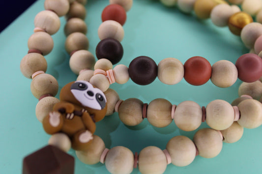 Natural Sloth Lanyard