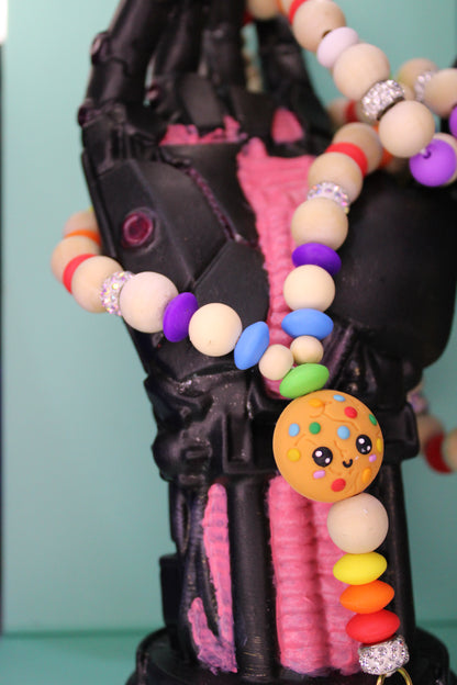 Cookie Rainbow Lanyard