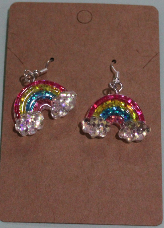 Sparkly Rainbow Earrings