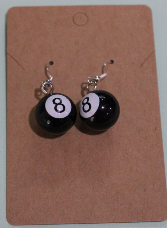 Magic 3D 8 Ball Earrings