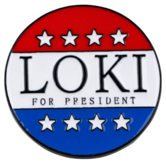Loki Push Pin President Badge